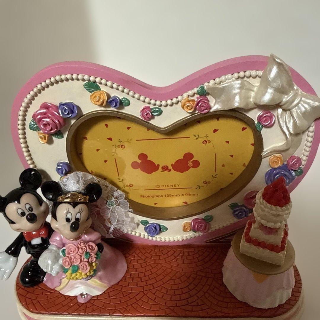 【希少】ディズニー　結婚式フォトフレーム　ウエディングフォト　ミッキー　ミニー