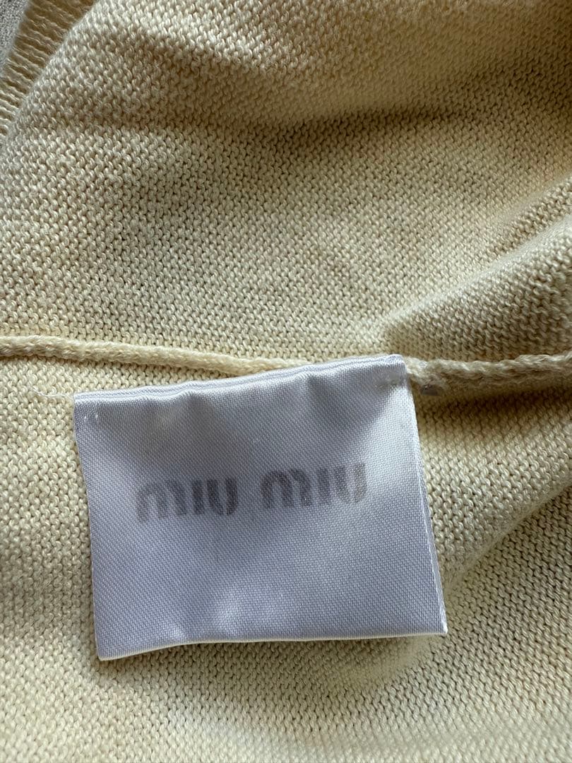 専用　MIU MIU バラ柄ニットカーディガン