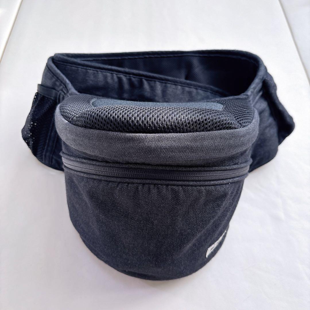 【セット】ポルバンアドバンス ヒップシート+シングルショルダー　デニムブラック