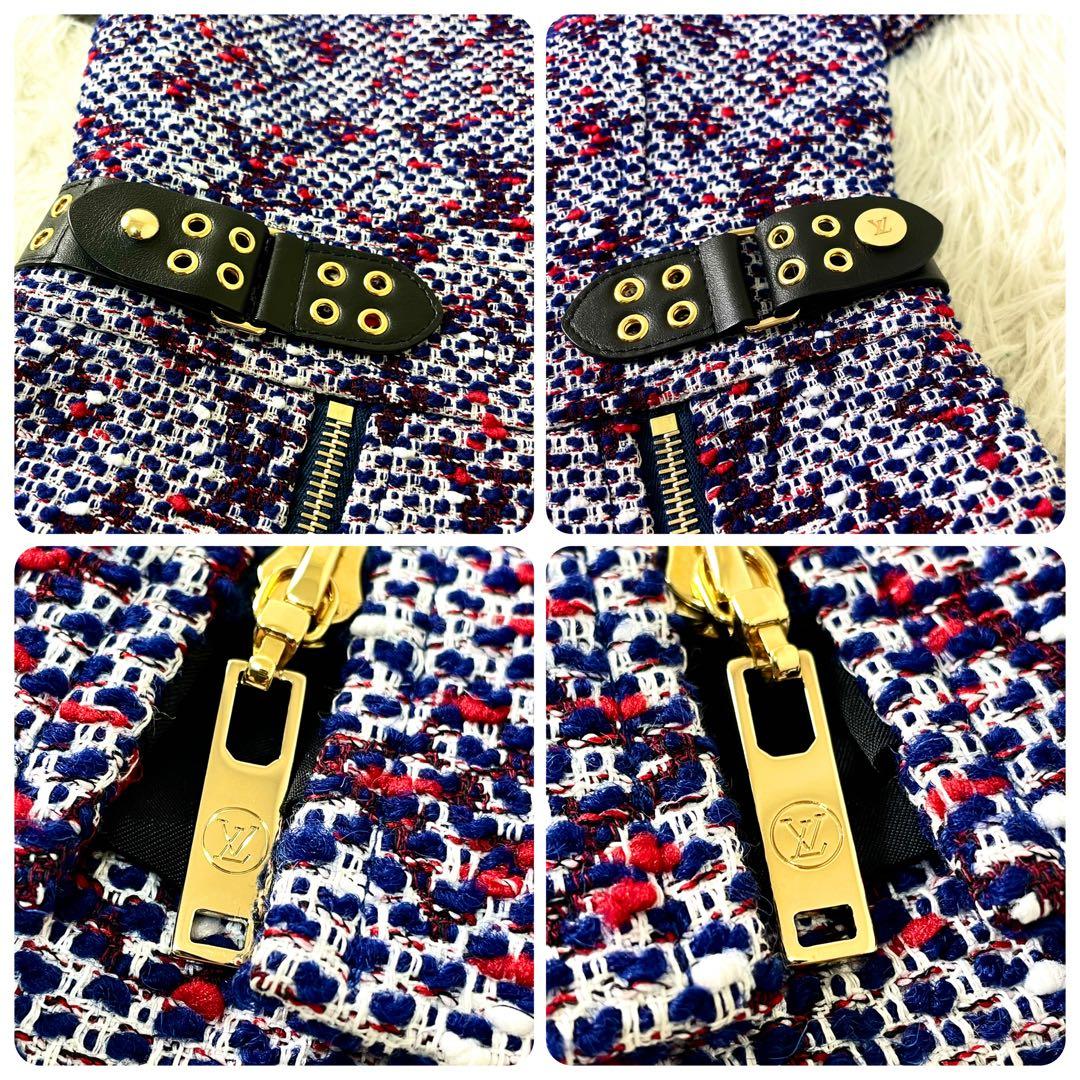 ルイヴィトン　ツイードワンピース　牛革ベルト　門りょう　ひめか着用