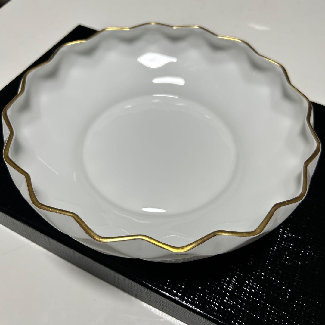 美品◆希少品　オールド大倉陶園 ゴールドライン25cm皿　ヴィンテージ食器