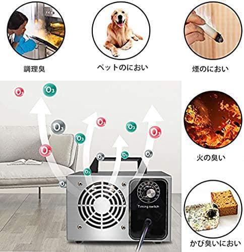 オゾン発生器 オゾン脱臭器 60分タイマー 空気清浄機 業務用 家庭用 PSpo
