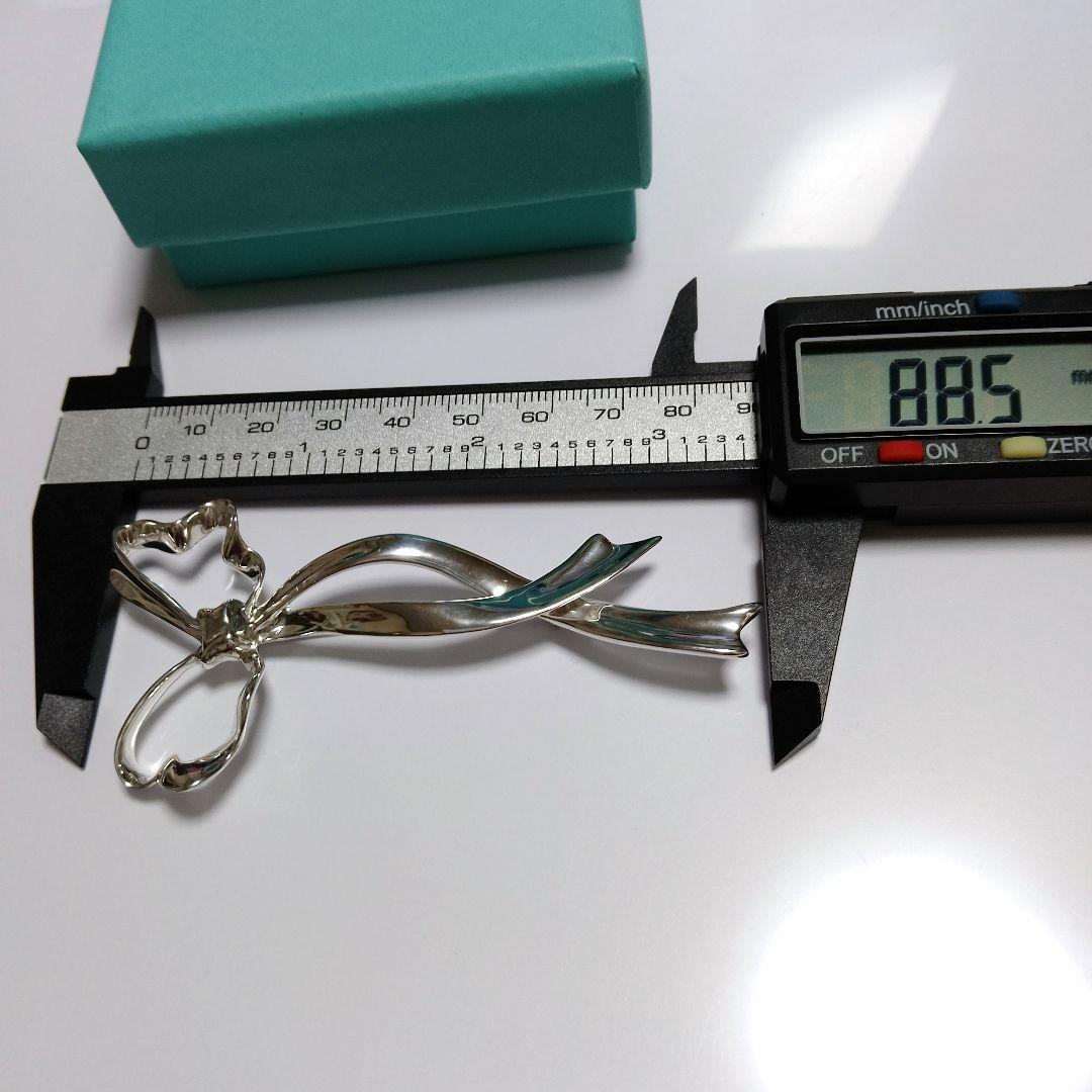 TIFFANY ティファニー リボンブローチ シルバー ラージサイズ
