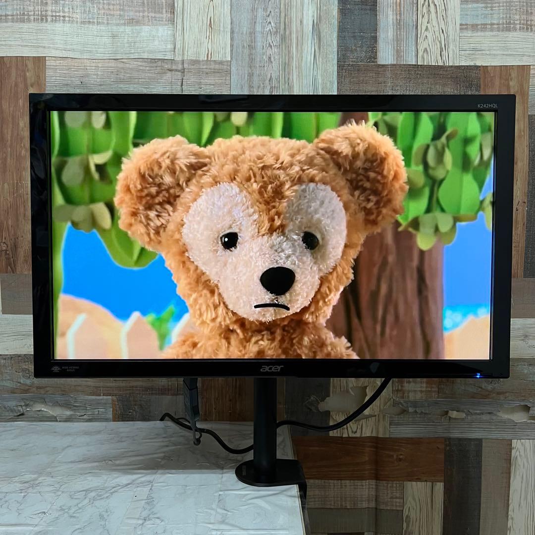 即日受渡❣️全国送料込3年前購入acerフルHD24型液晶モニターアームスタンド付