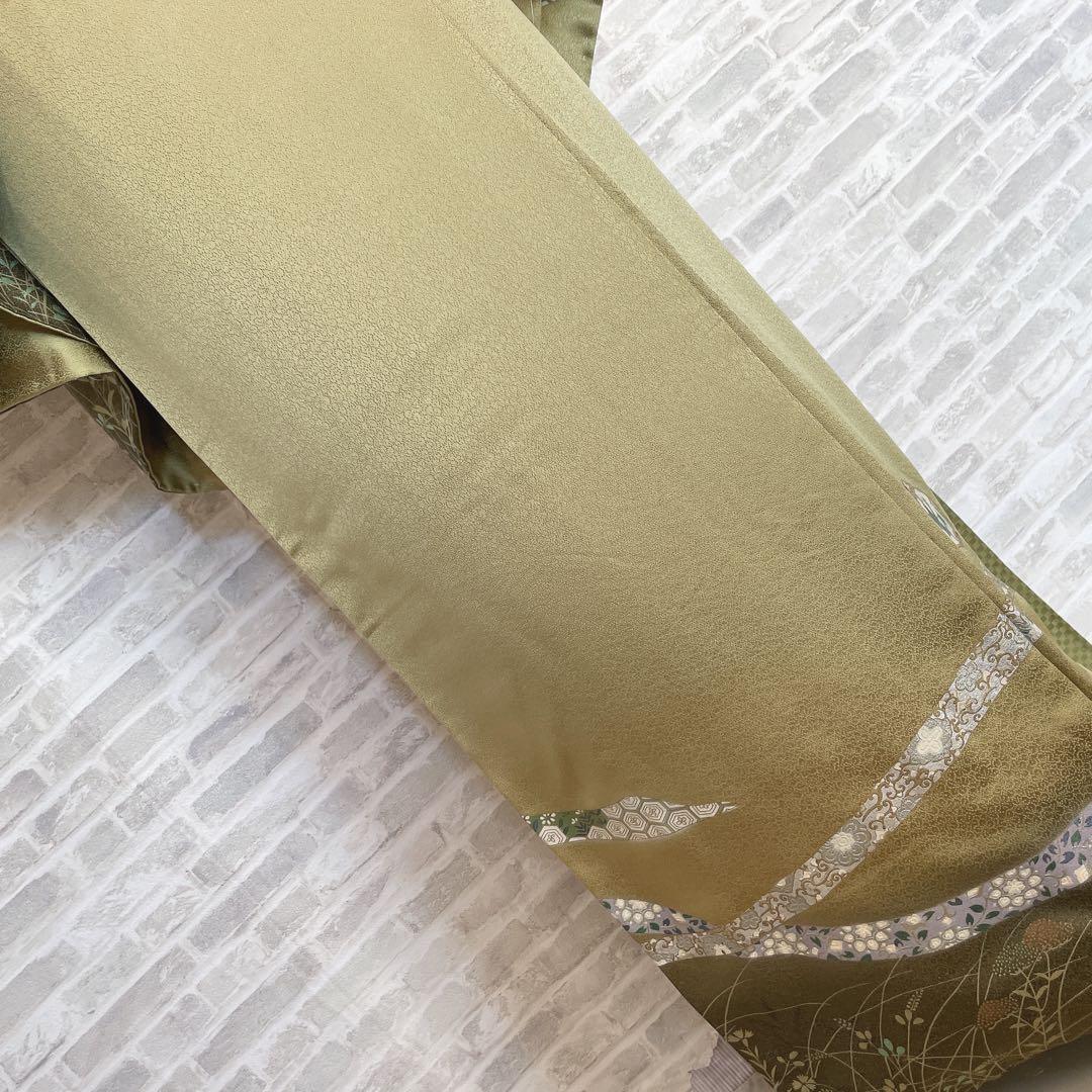 訪問着　フルセット　地紙　熨斗　綸子　金彩加工　入学式　卒業式　七五三　H2