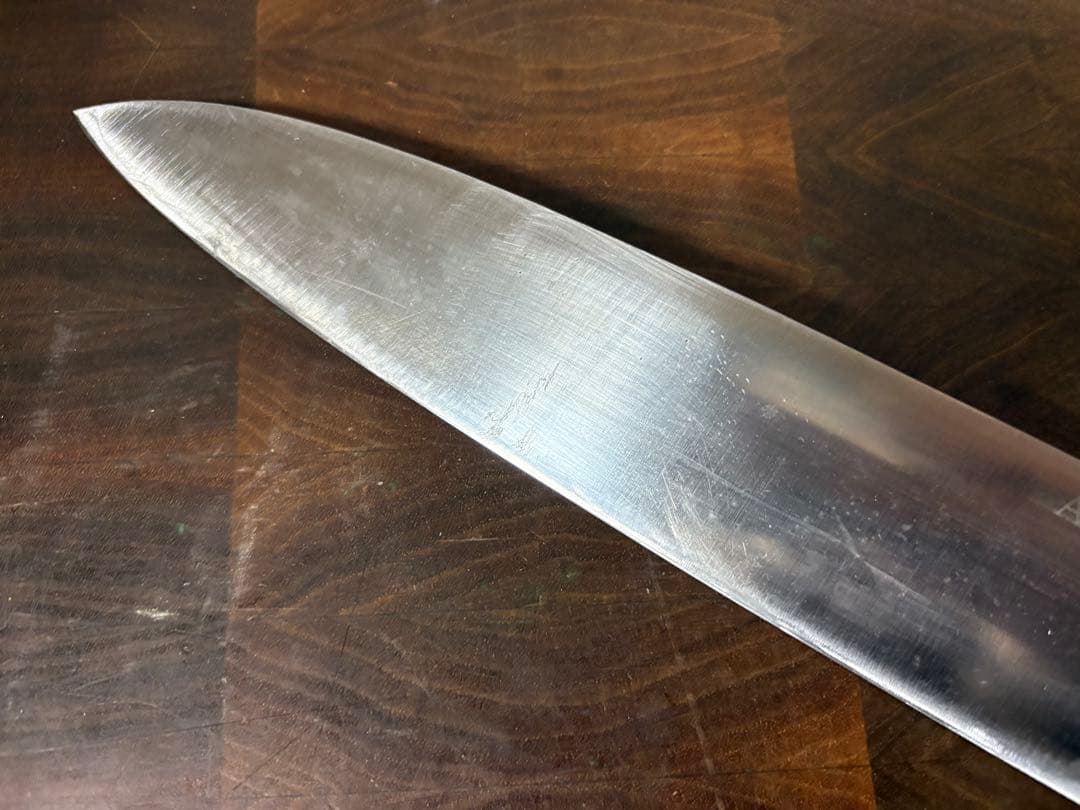 築地　有次　和　牛刀　270mm 9寸　ステンレス　全鋼　水牛柄　研ぎ済