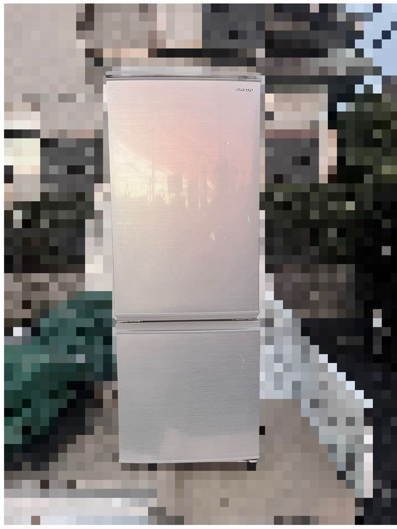 SHARP 2ドア冷蔵庫 167L SJ-D17F-S 2020年製