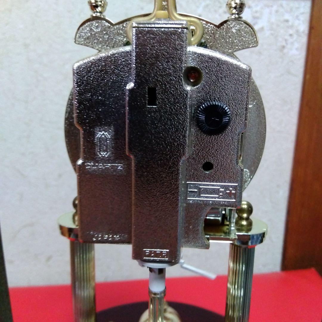 MASTER LAURELガラスドーム付き置時計 アンティーク時計　日新時計