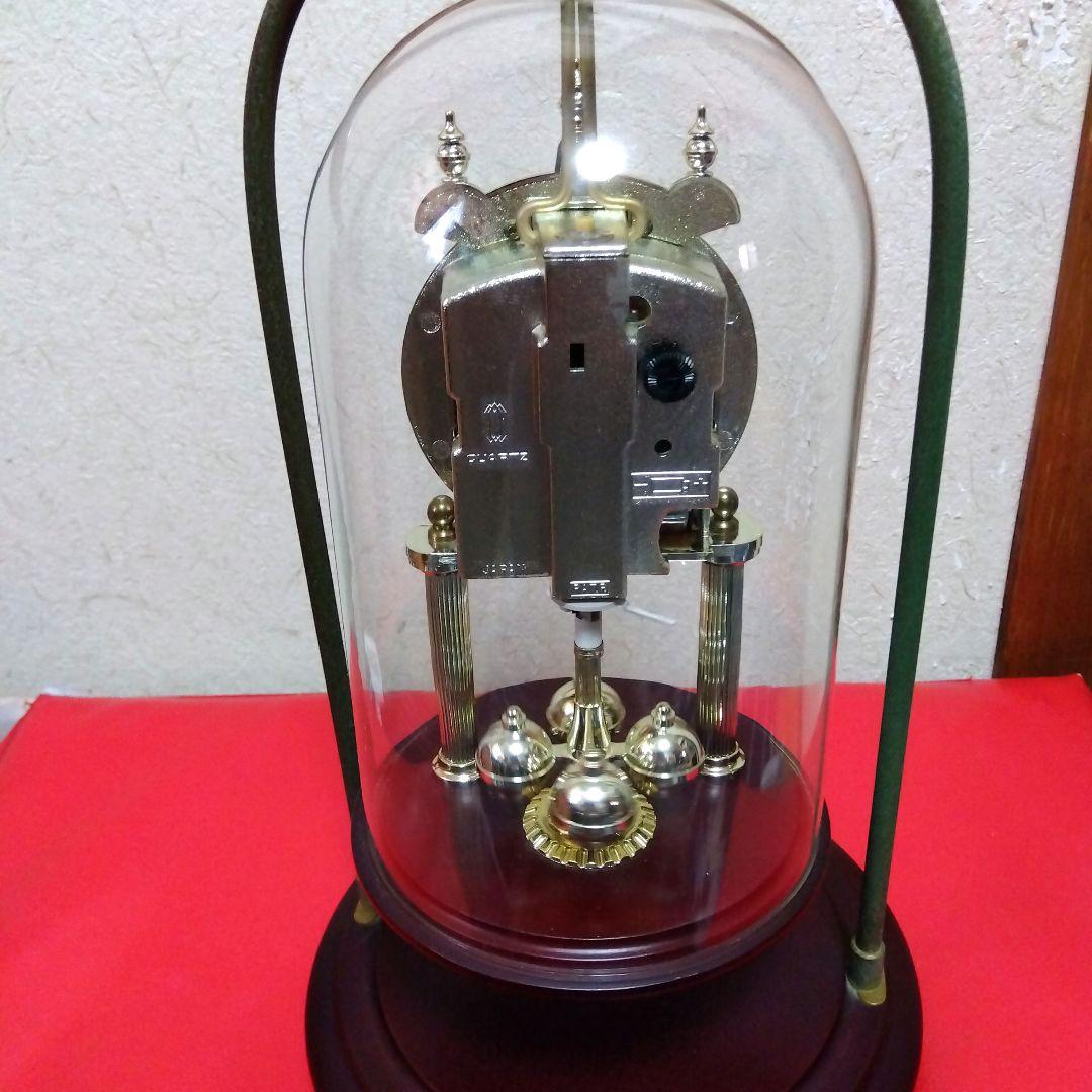 MASTER LAURELガラスドーム付き置時計 アンティーク時計　日新時計