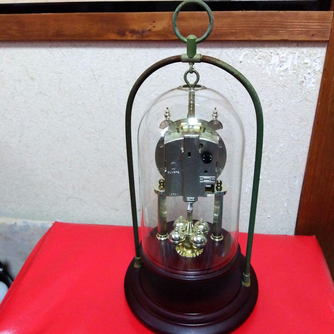 MASTER LAURELガラスドーム付き置時計 アンティーク時計　日新時計