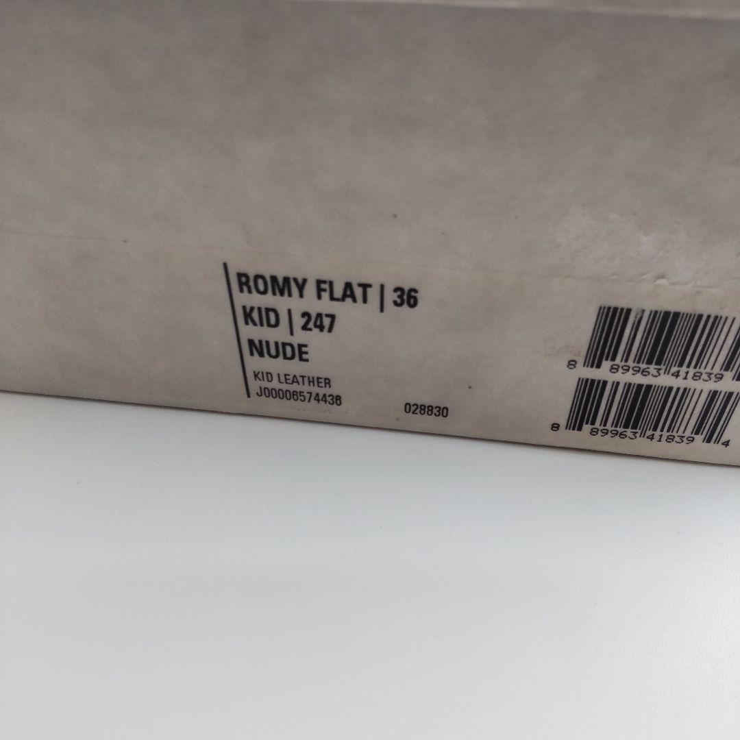 未使用級 ジミーチュウ フラット パンプス ポインテッドトゥ レザー ベージュ