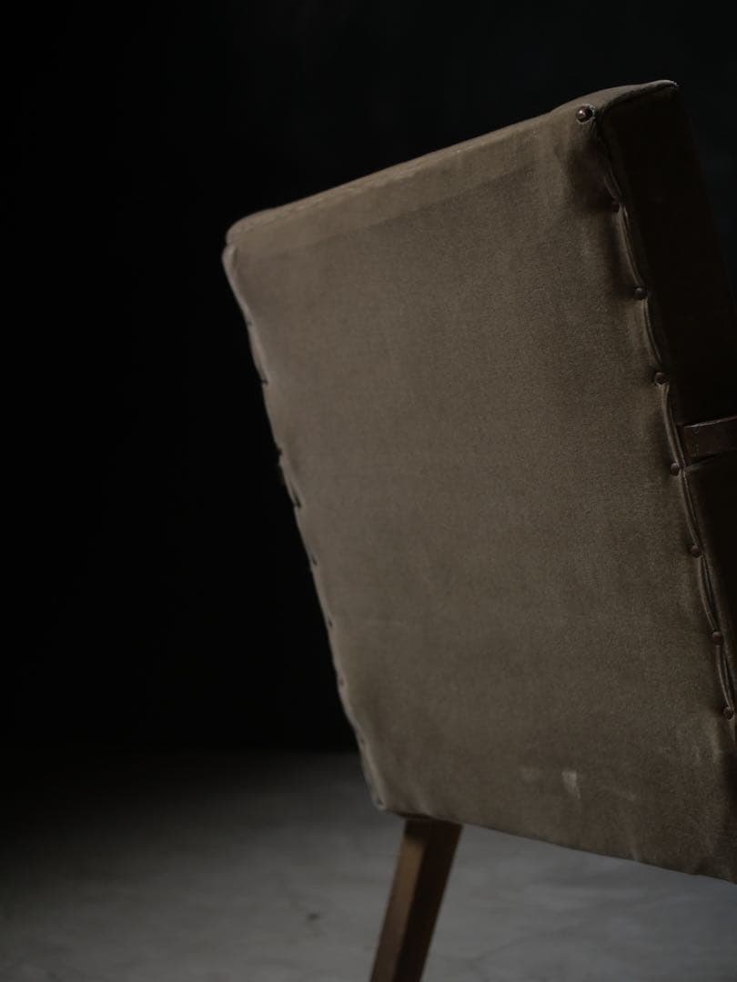 張替え済　ソファ　1人掛けソファ　椅子　古家具　アンティーク昭和レトロ　大正浪漫