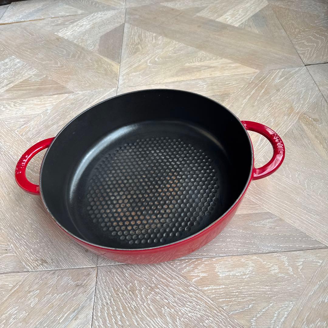 STAUB 両手鍋 28cm 赤