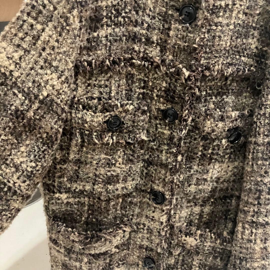 CLANE NO COLOR TWEED JACKET クラネ