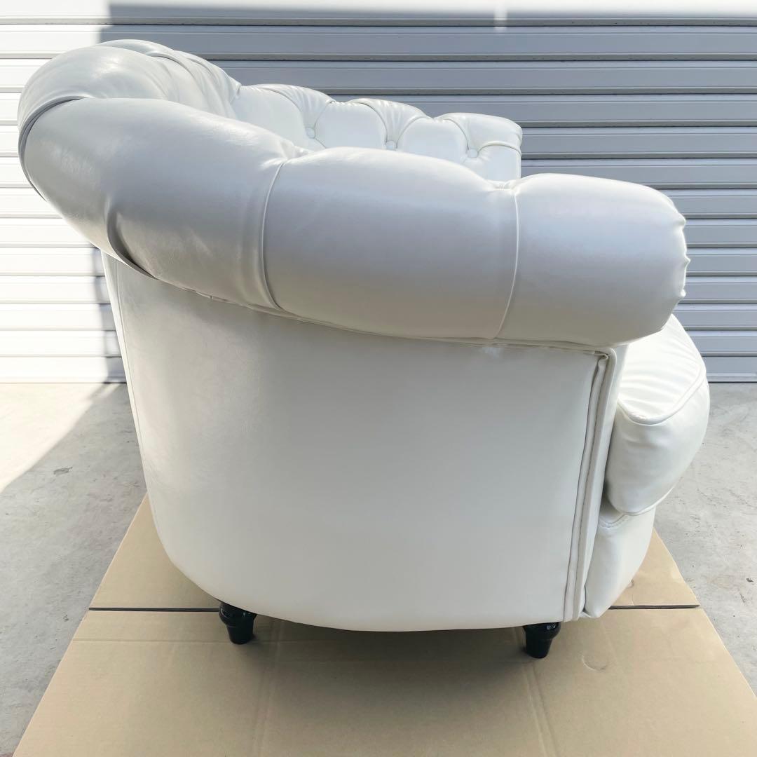 1人掛けソファ シェル ホワイト 家具 インテリア 貝殻 椅子 チェア サロン