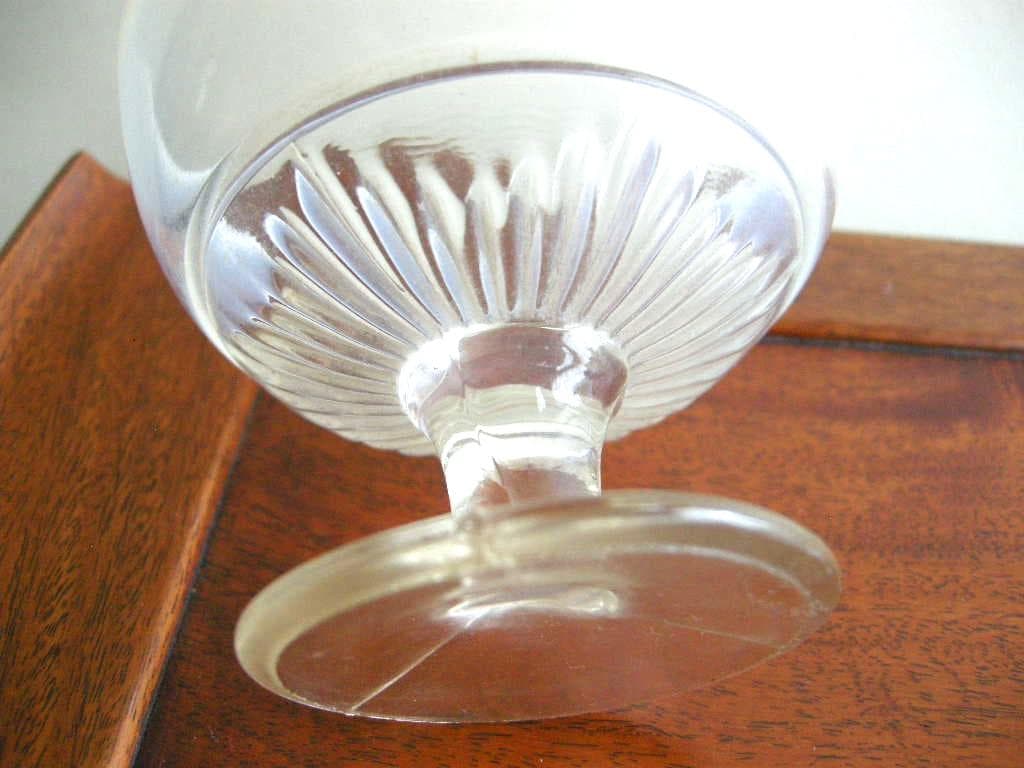 乳白色ガラス　コンポート　氷コップ　2ケセット　欠けあり