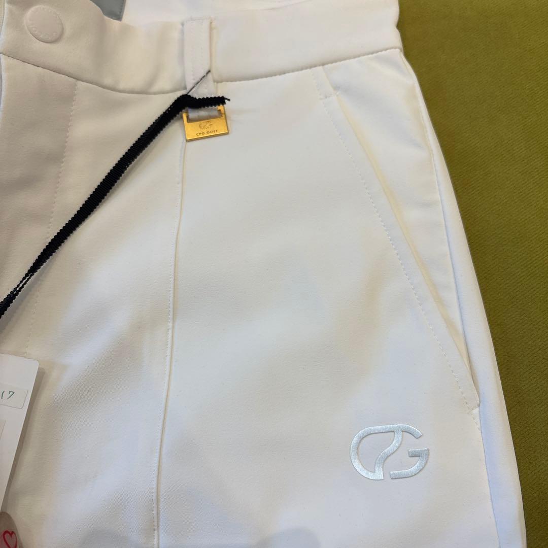 CPG レディース ゴルフパンツ ホワイト サイズ3
