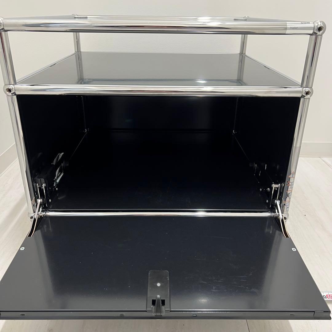 【USM】ガラス スチールラック 引き出し付き【正規品】