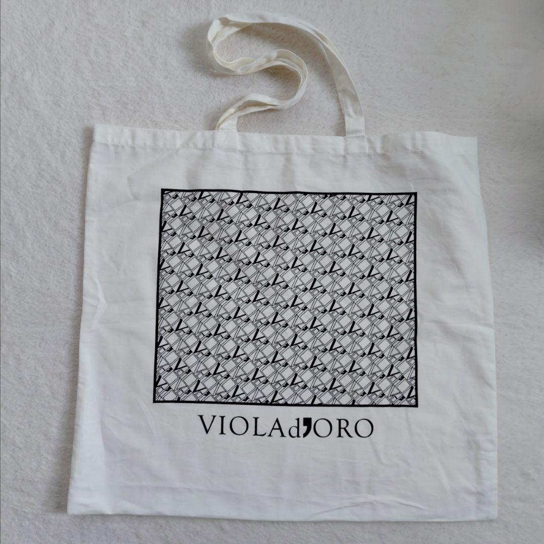 美品　ヴィオラドーロ ラフィアトートバッグ　カゴバッグ　牛革タッセル　保存袋