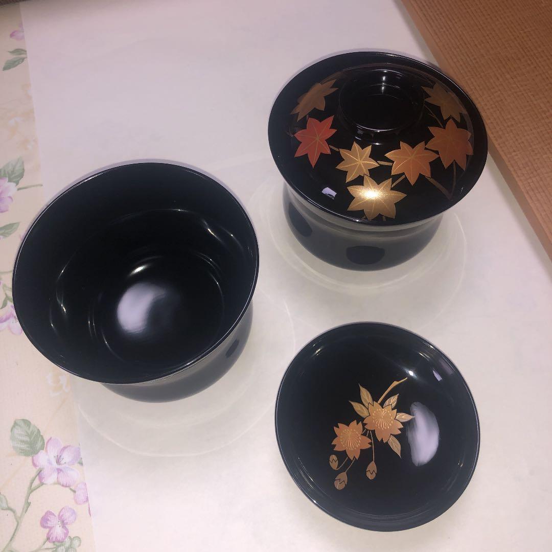 68%OFF【未使用品】輪島塗蒔絵雲錦　小吸い物腕　十客