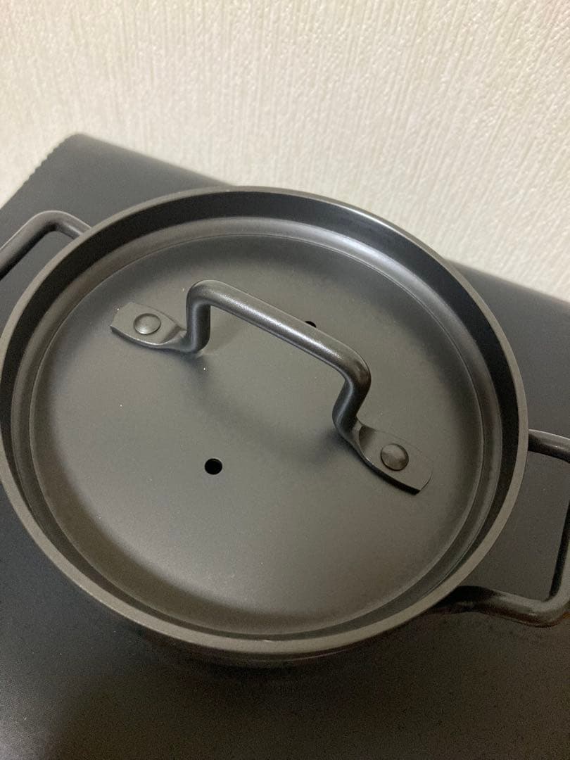 ミ*ン様 傷あります。　松田美智子の自在道具　鉄の小さなごはん鍋　松田美智子　ご