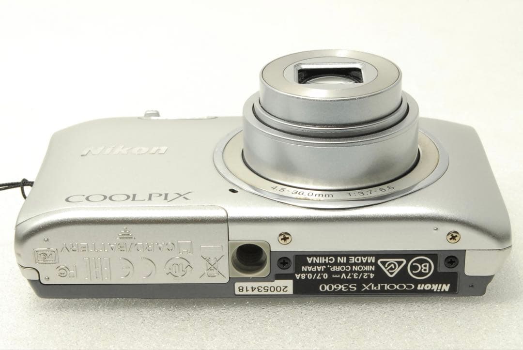 o5 様フォロー割_Nikon COOLPIX S3600❤️ニコン シルバー