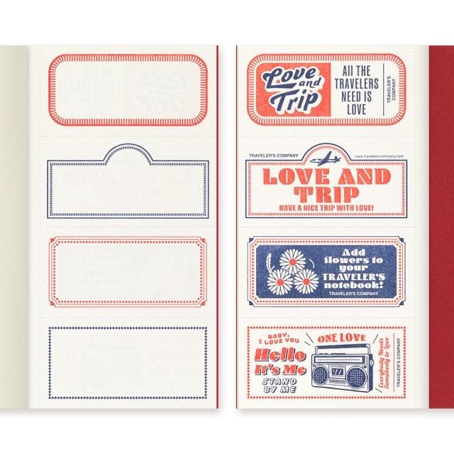 新品トラベラーズノート LOVE AND TRIP レギュラーサイズ　レッド 赤
