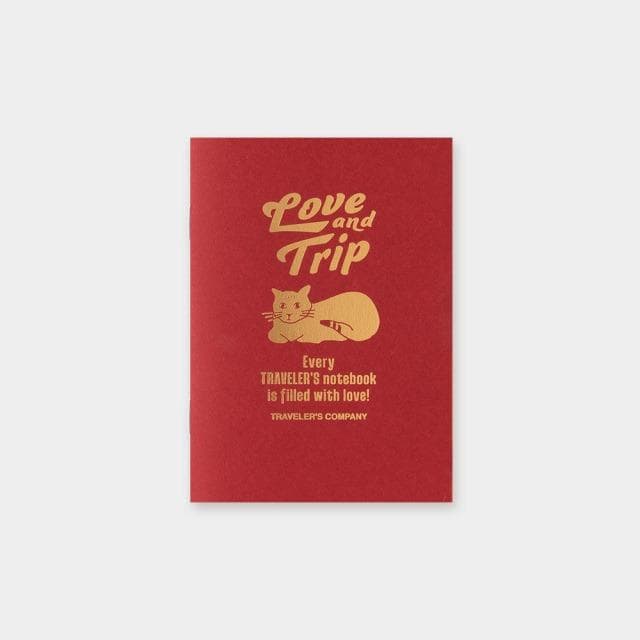 新品トラベラーズノート LOVE AND TRIP レギュラーサイズ　レッド 赤