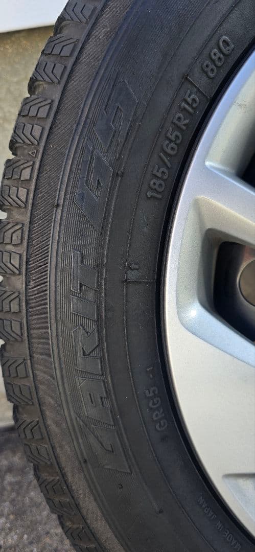 フリード純正ホイール スタッドレスセット 中古7部山