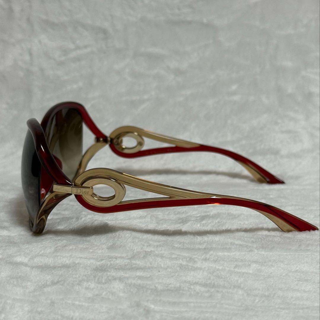 ディオール★サングラス★赤×ゴールド系★箱付き