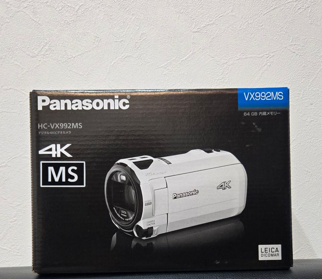 新品未使用 パナソニック 4K ビデオカメラ　HC-VX992MS