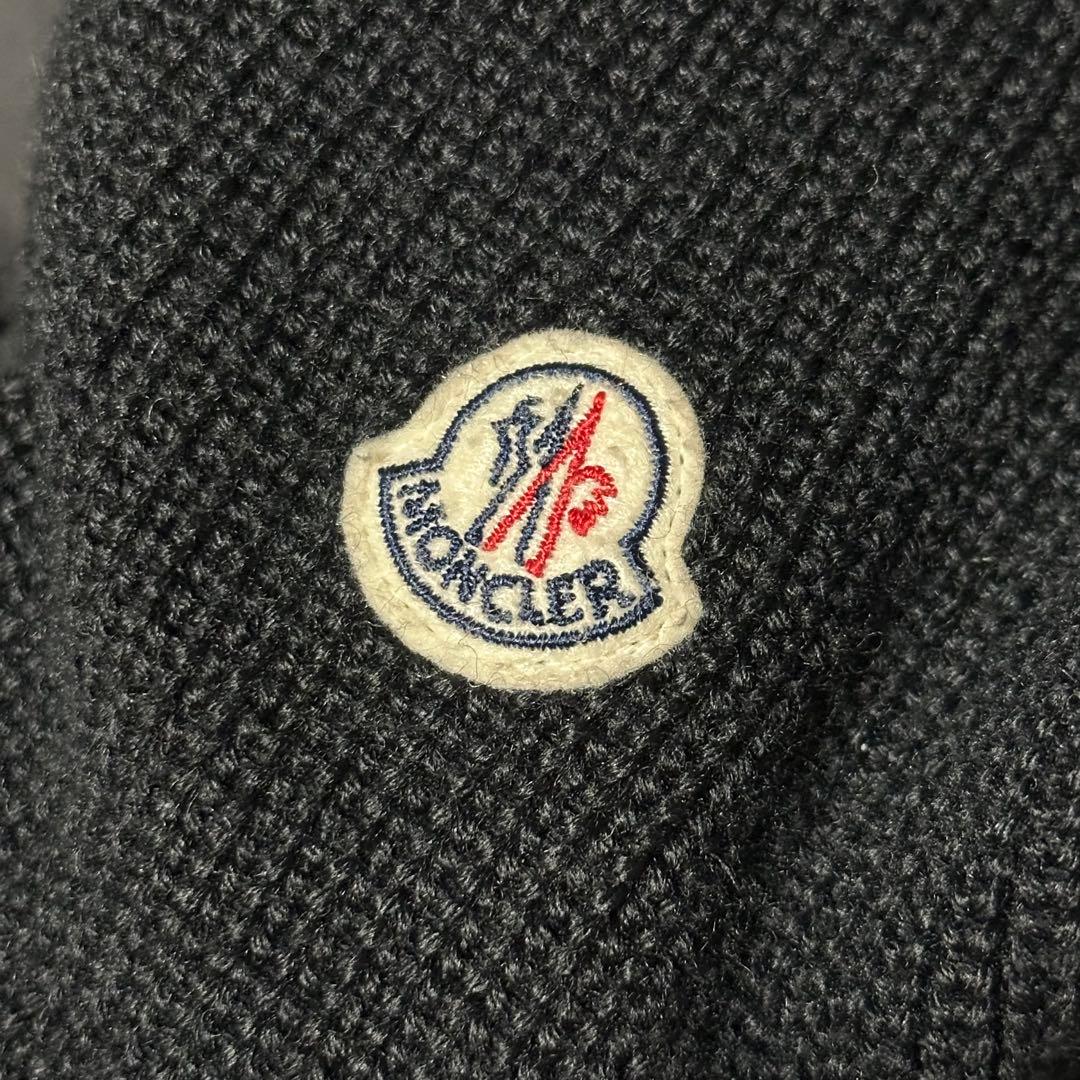 けいろくさま　モンクレール ハイブリッドダウン カーディガン マグリア 黒 M