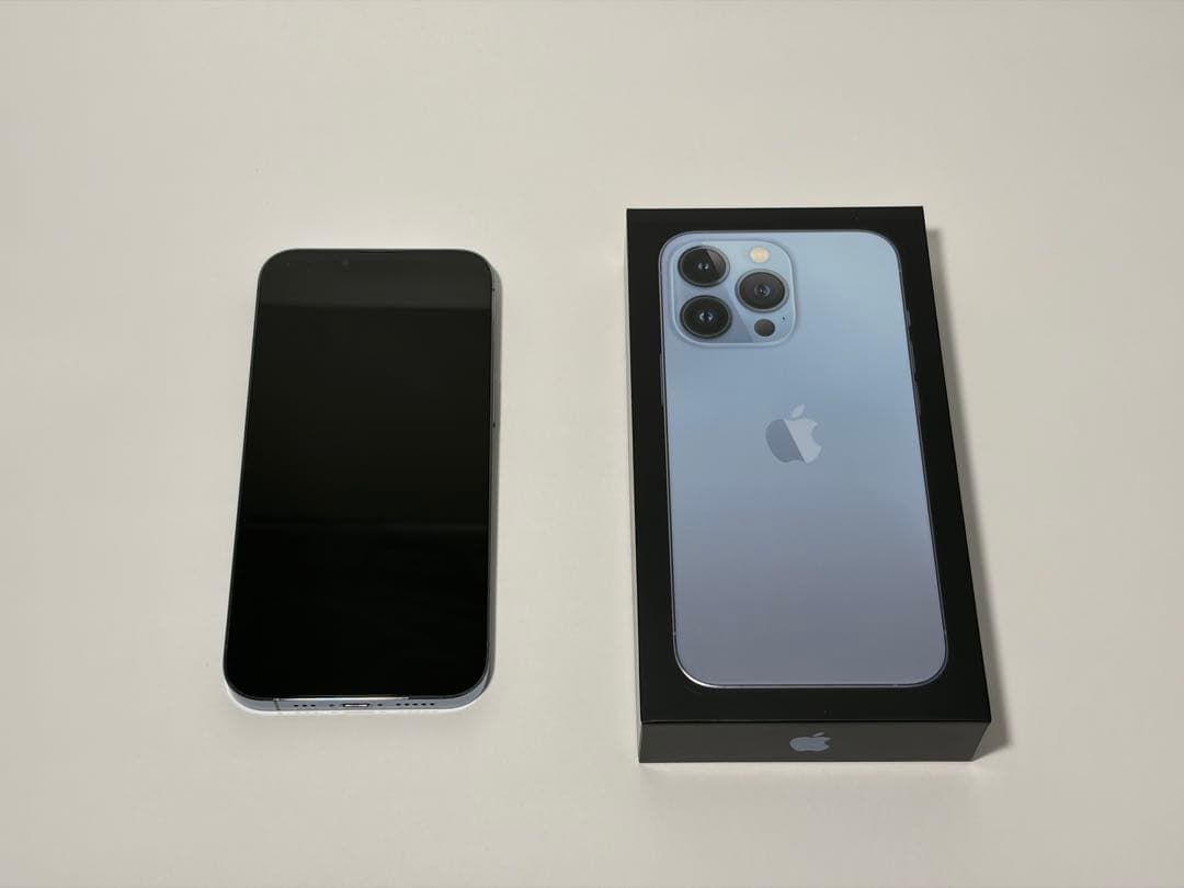 【バッテリー純正100%】iPhone 13 Pro シエラブルー 128GB