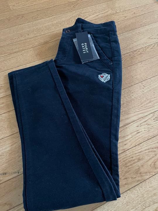 PG♡黒バック刺繍モールスキンストレッチパンツ00