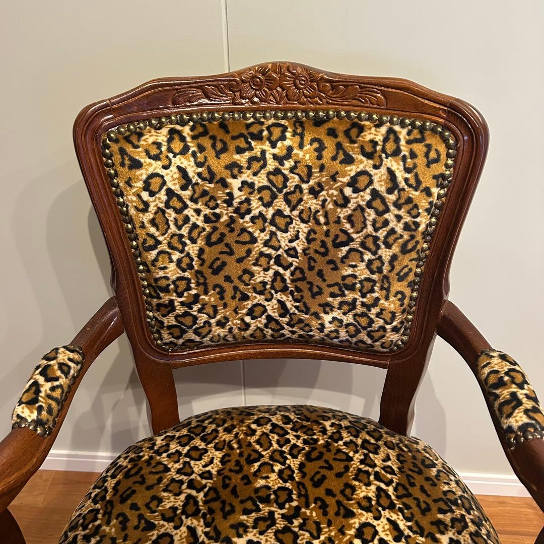 イタリア製　レオパード　チェア　椅子　一脚