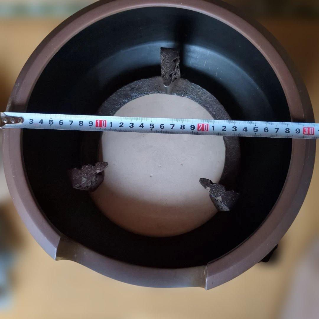 茶道具 面取風炉 野々田風炉型電熱器 五徳 茶釜 台座付