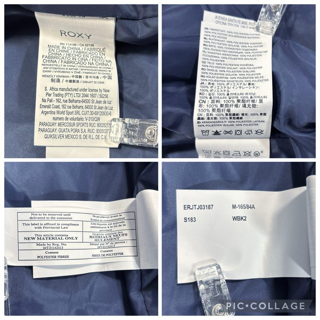 未使用❗️ ROXY 蜷川実花コラボ　スノボジャケット　ホワイト　花柄　総柄　M