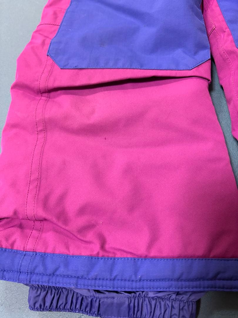 バートン　100 110スノーボードウェア　子供　キッズ BURTON ビブ　紫