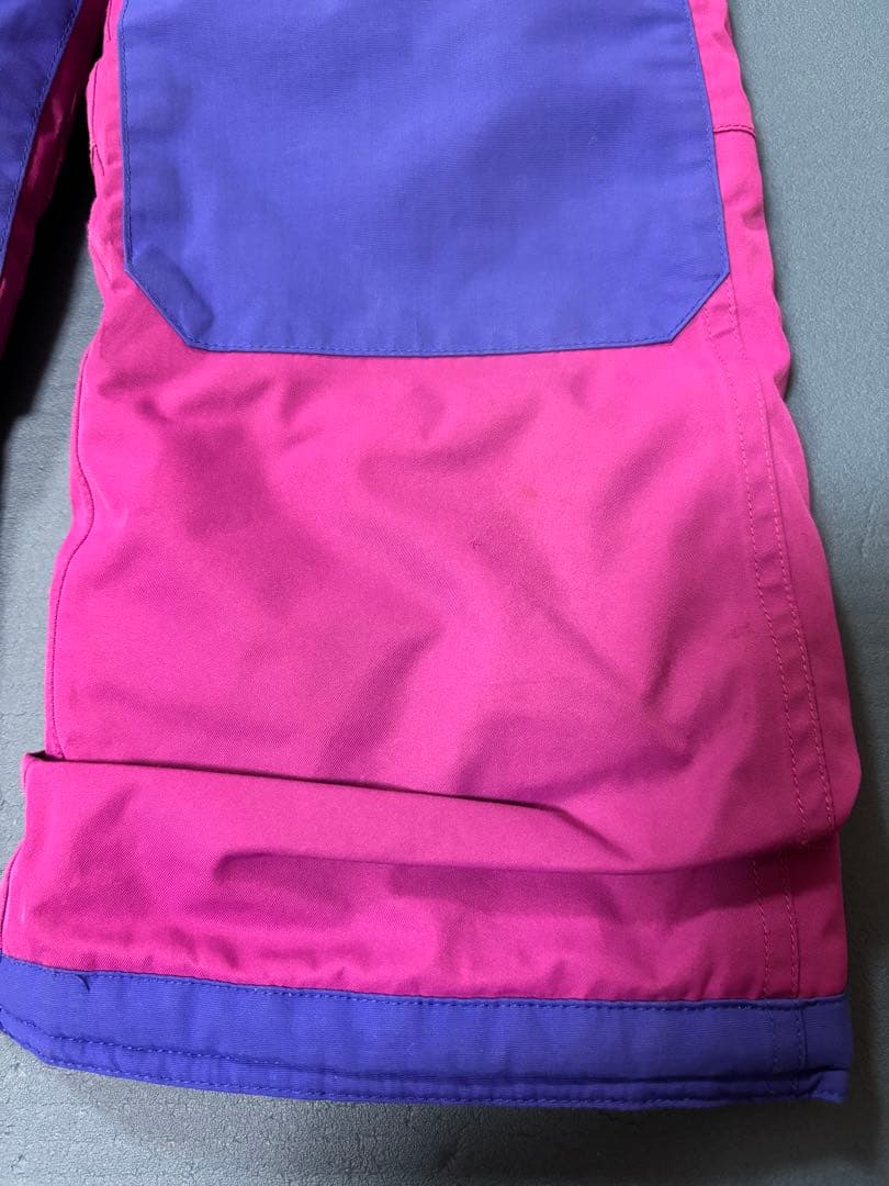 バートン　100 110スノーボードウェア　子供　キッズ BURTON ビブ　紫