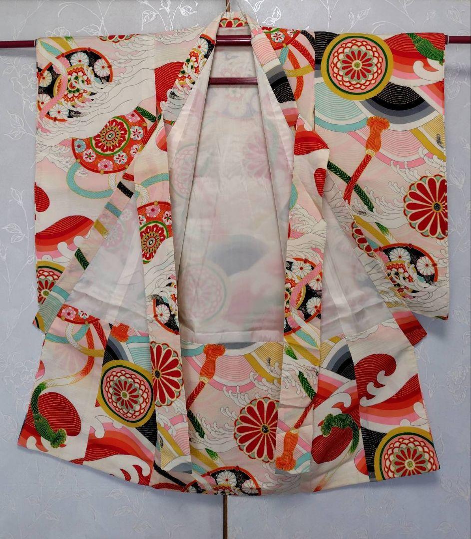 RK408アンティーク子供着物着丈94センチ裄丈40センチ正絹美品