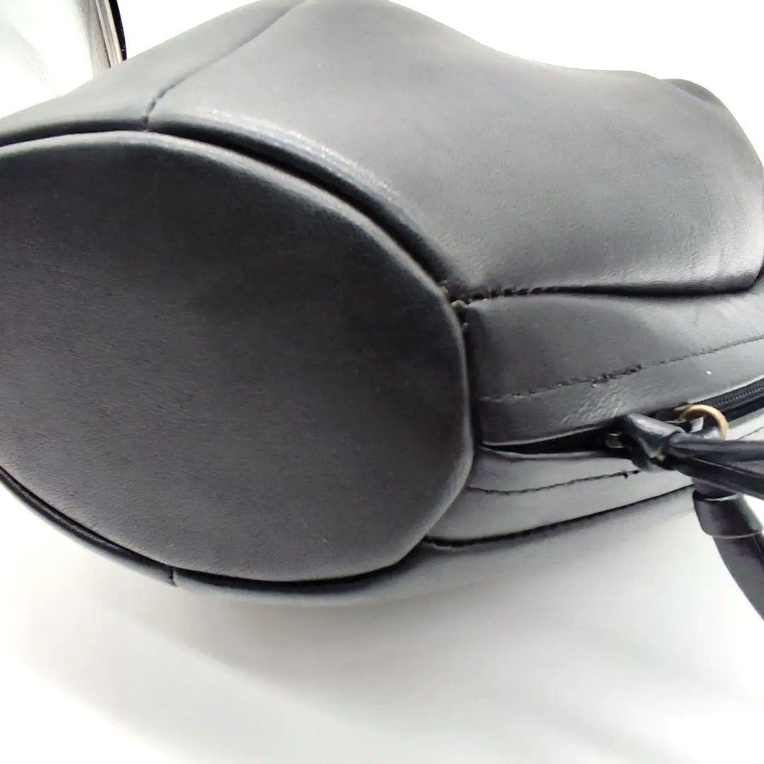 希少 シビラ Sybilla ハートモチーフ立体ハンドバッグ ブラック レザー