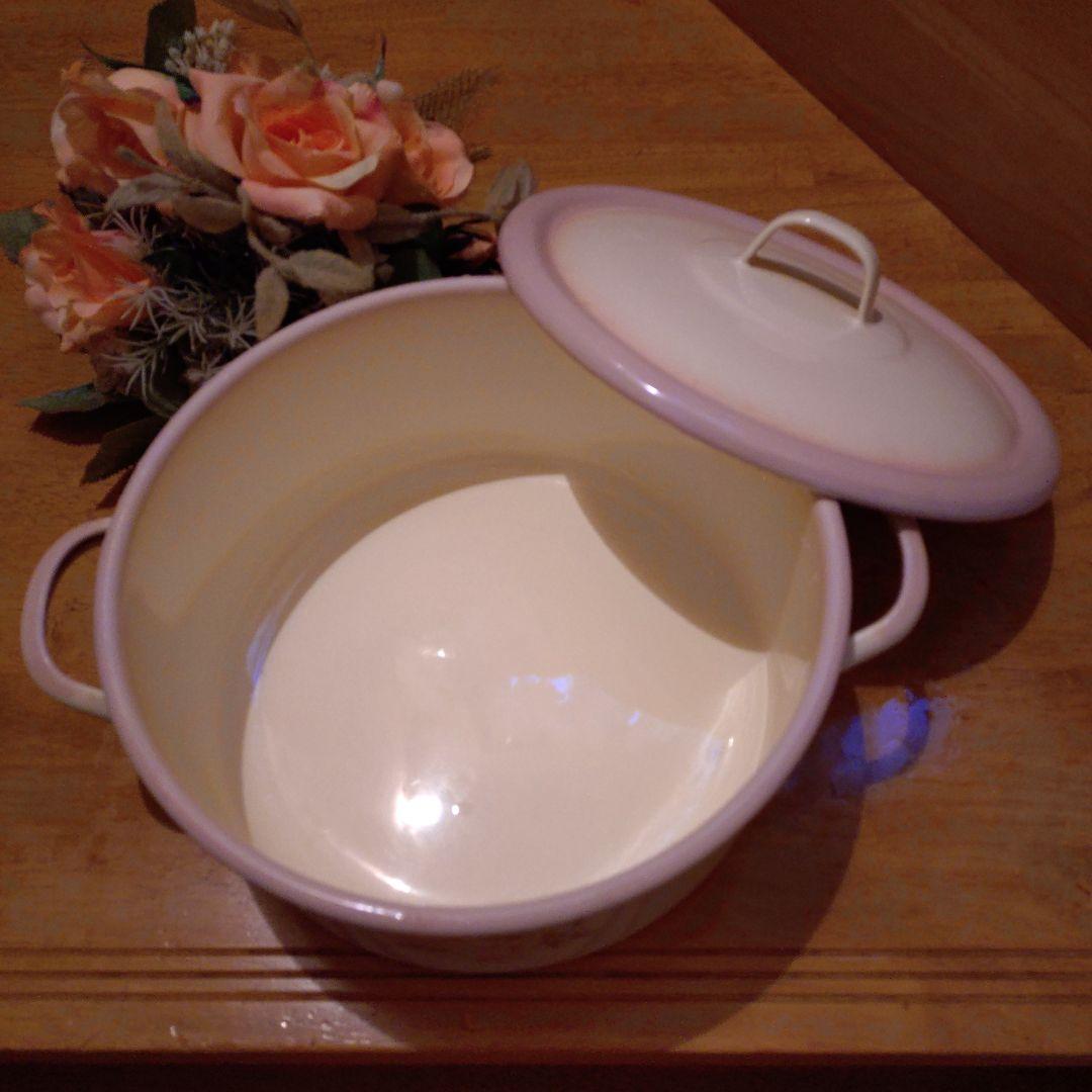 ◆イマン✿ダイアナローズ✿ホーローミルクパン▶②平型／数量1