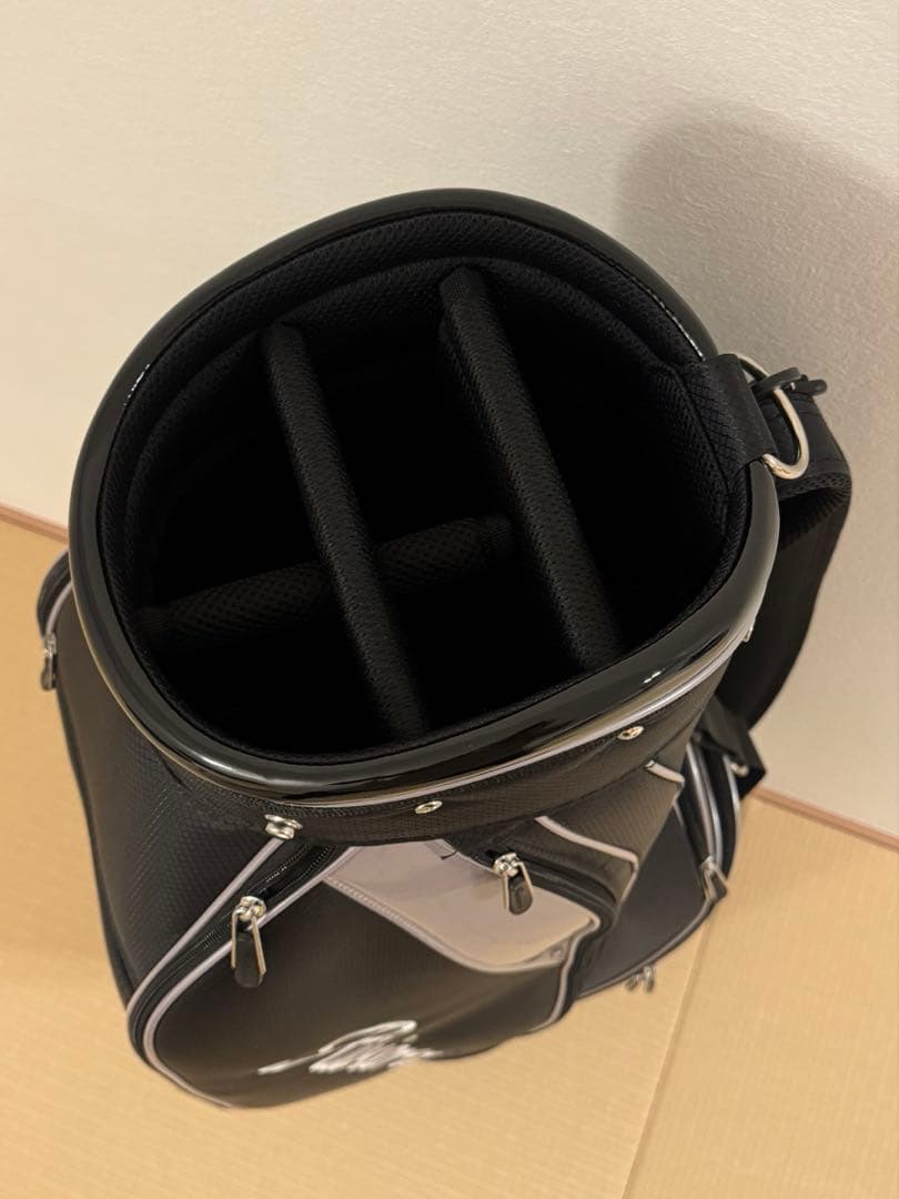 リビエラRiviera ブラックシルバー ゴルフ キャディバッグ