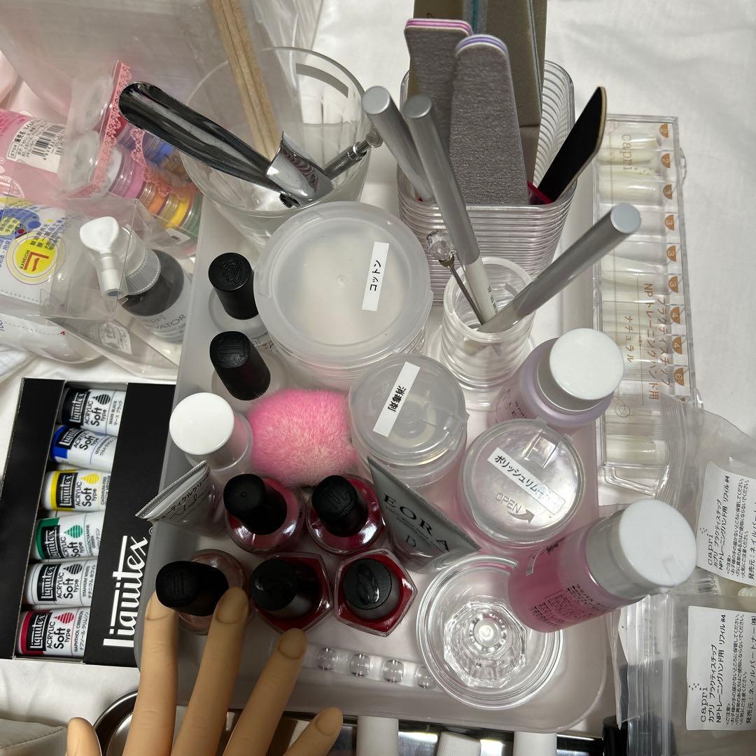 ネイリスト検定 セット まとめ売り 3級 2級 ネイル3級検定セット ハンド付き