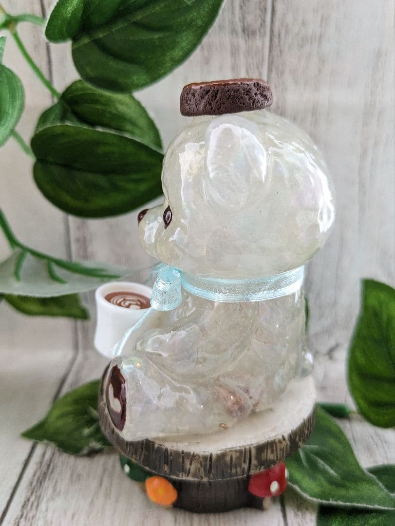 【今年も残り2ヶ月】❶白水晶の干支おうまちゃん形オルゴナイト☆他１点