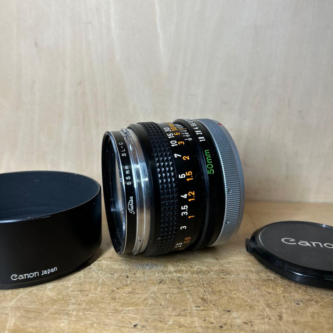 Canon FTb QL+FD 50 f1.8 完動極美品　ケース付き