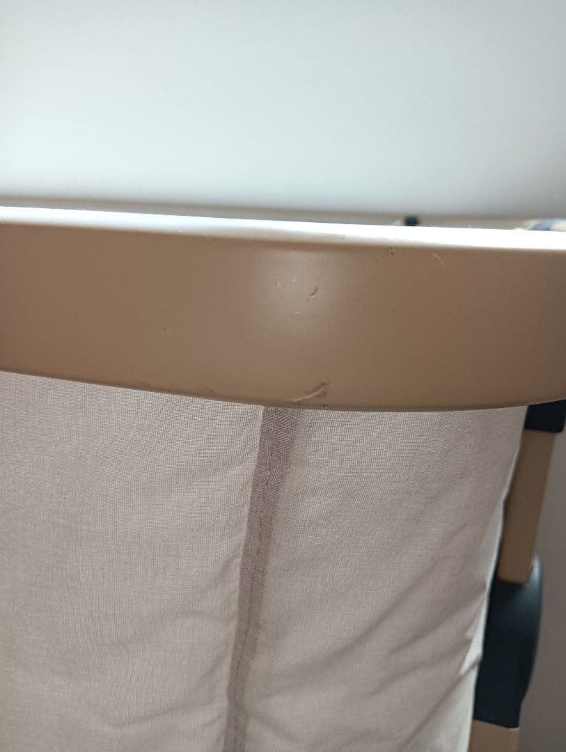 HZDMJ ベビーベッド ベージュ 説明書・蚊帳付き