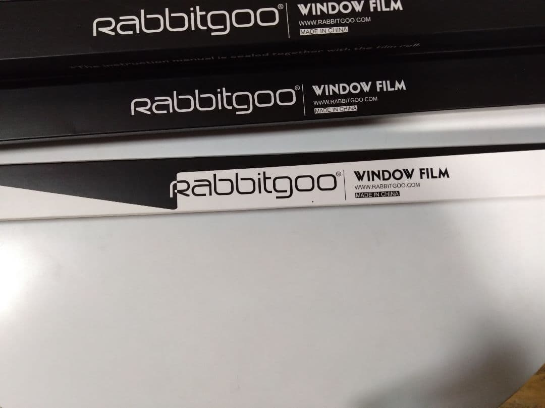 Rabbitgoo 窓ガラスフィルムブラインド柄 90cm ×200cm 8本