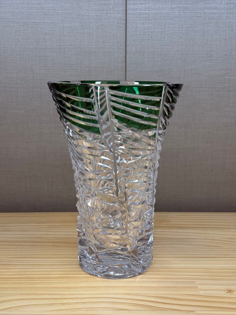 【新品未使用】カガミクリスタル　花器　f457-2568cgr
