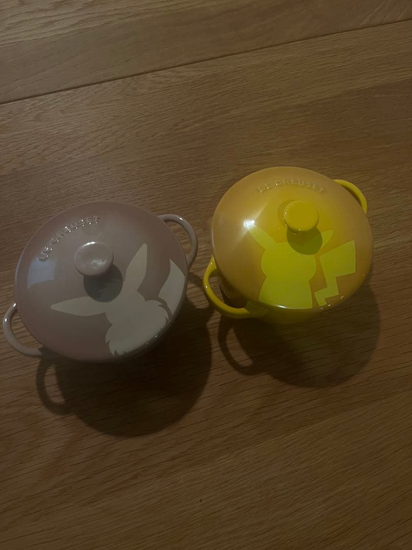ル・クルーゼ ポケモン 限定 ミニココット ピカチュウ&イーブイ 2個セット